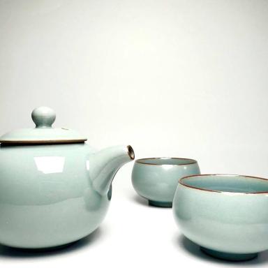 【雅韻青瓷】日式簡約茶具三件組