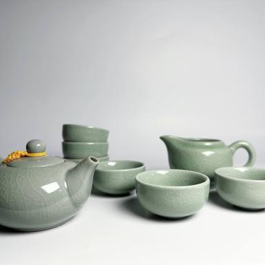 綠瓷系列茶壺禮盒l壺身圓潤 色澤雅緻 經典之作I