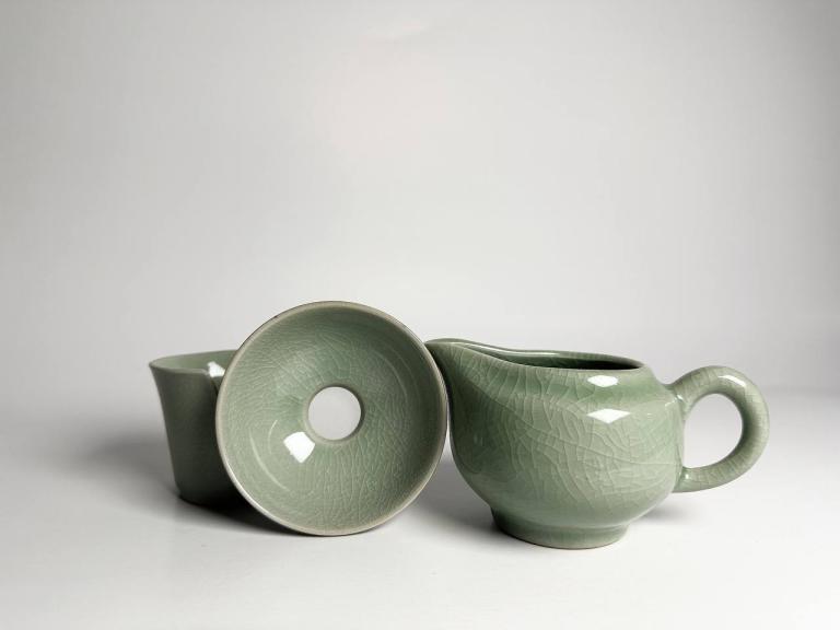 綠瓷系列茶壺禮盒l壺身圓潤 色澤雅緻 經典之作I